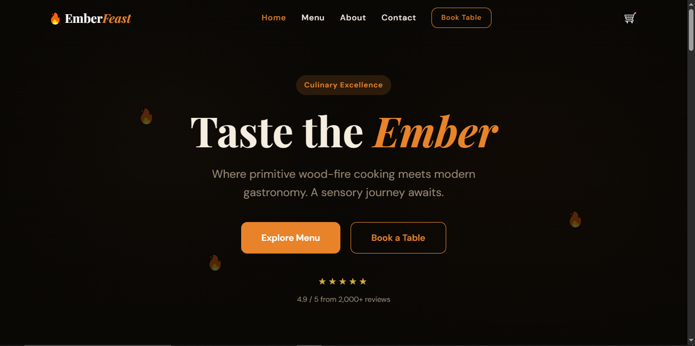 Restaurant App Screenshot